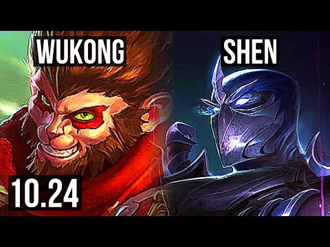 WUKONG vs SHEN (TOP) | 11/1/8, 1000+ games, Legendary | KR Master | v10.24