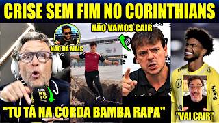 🔥O CORINTHIANS É UM VEXAME COMPLETO, P*RR.." DINIZ NA CORDA BAMBA E A CRISE SEM FIM NO TIMÃO😲