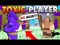 Being BULLIED by the most TOXIC God Player! (Roblox Booga Booga)