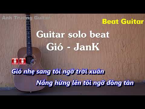 Karaoke Tone Nữ Gió - JANK Guitar Solo Beat Acoustic | Anh Trường Guitar