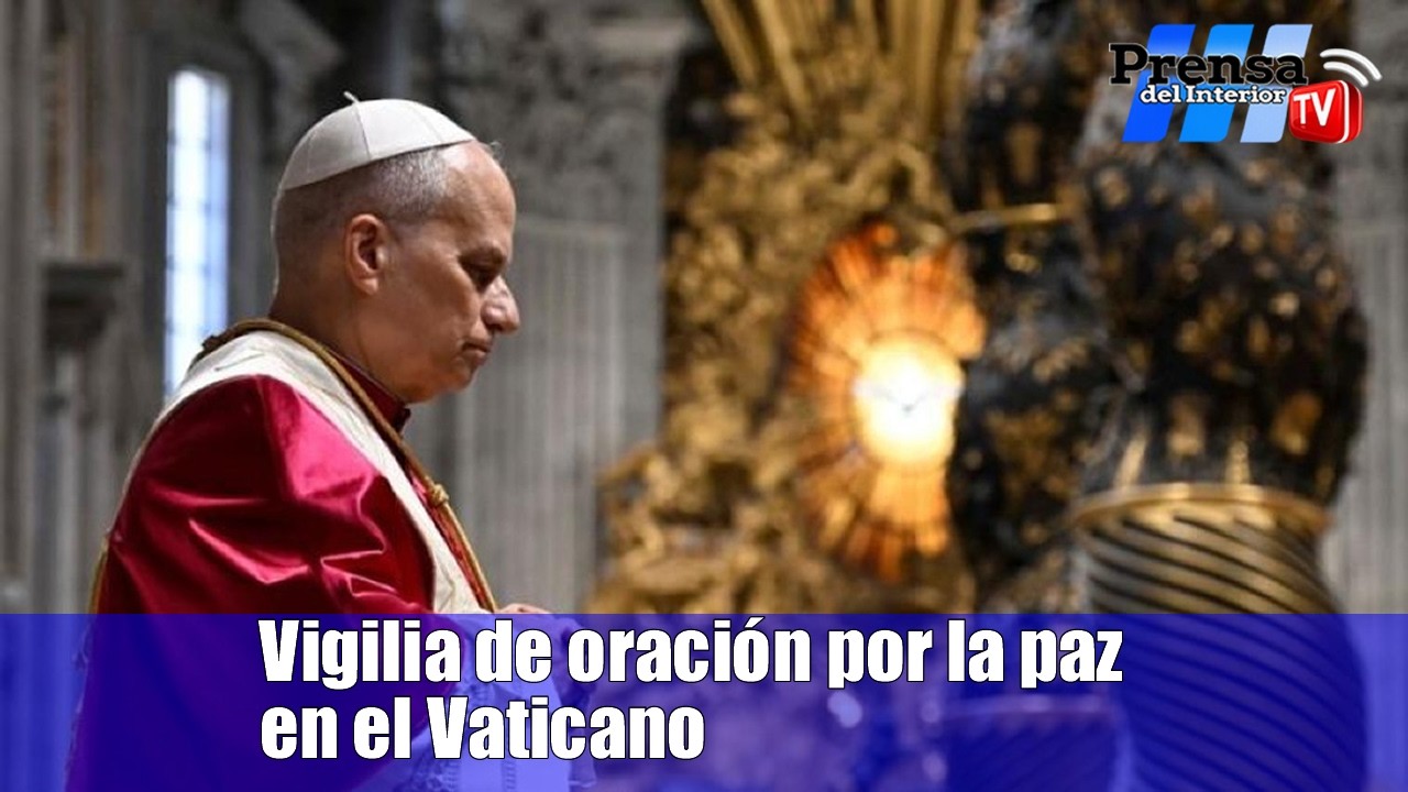 Papa León XIV presidió vigilia de oración por la paz en el Vaticano