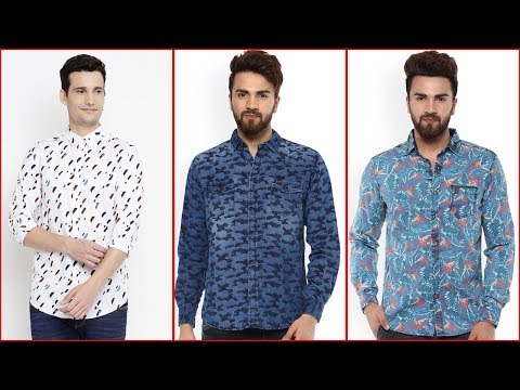 Latest men casual printed shirt collections