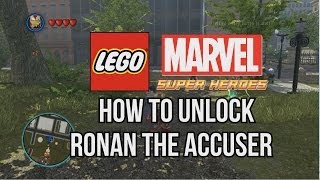 How to Unlock Ronan the Accuser - LEGO Marvel Super Heroes