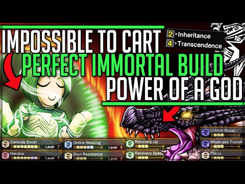 New Perfect Immortal Build - Impossible to Cart - Quick Hunts - Monster Hunter World Iceborne! #mhw