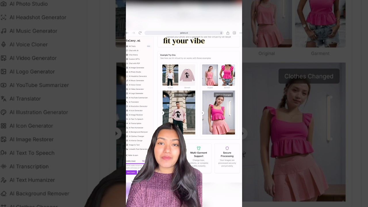 *VIRTUALLY* Try-on Clothes👗 Online Shopping made EASY #ai #tech #trending