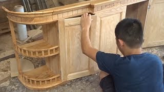 Amazing Techniques Carpenters Woodworking Peak Skills - Build A Modern Kitchen Cabinets Beautiful