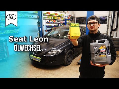 Seat Leon Ölwechsel 1.6 Benzin | Seat Leon oil change | VitjaWolf | HD