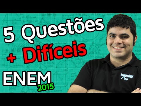 5 Questões de Matemática Mais Difíceis do ENEM 2015
