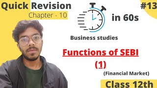 Functions of SEBI class 12th business studies | regulatory function of SEBI financial market #shorts