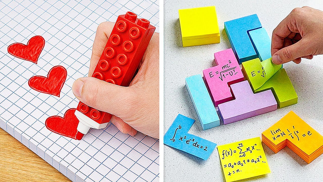 🎨 FUN & COLORFUL SCHOOL DIY CRAFT IDEAS! 🌈