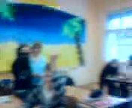 Naše třída po zvonění na hodinu