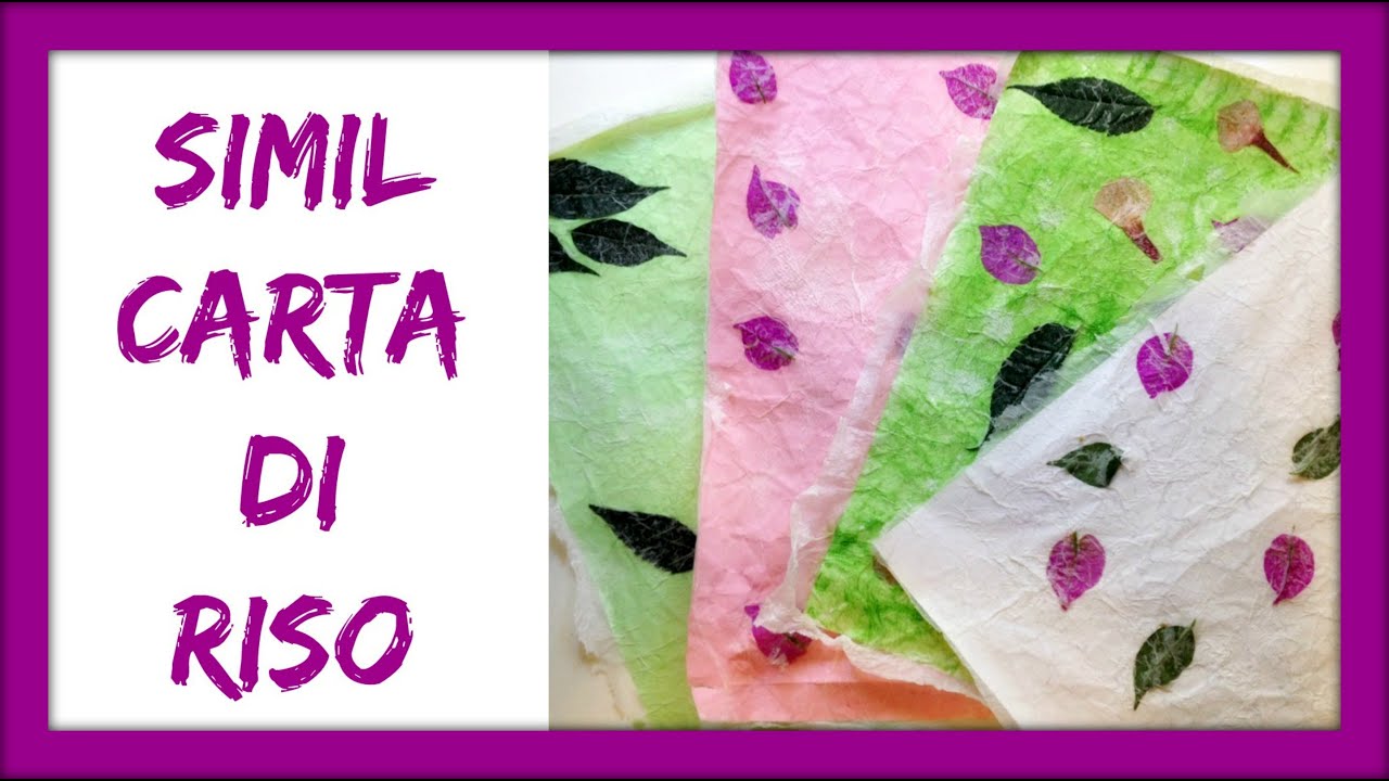 Come fare una simil CARTA DI RISO/ How to make a similar RICE PAPER (Crafting) Arte per Te