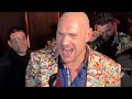 Tyson Fury REACTS to heated Usyk face off! Says Usyk FEARS HIM!
