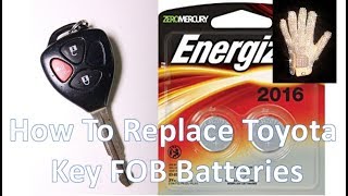 Replacing A Toyota Key FOB Battery