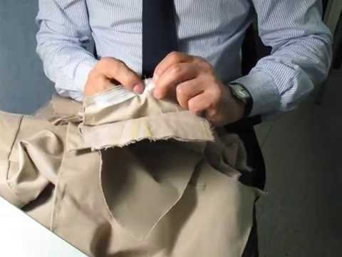 Hand sewing shoulder by Adriano Bari / Epaule de veste cousue main