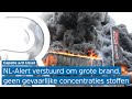 Grote rookpluimen boven Capelle aan den IJssel