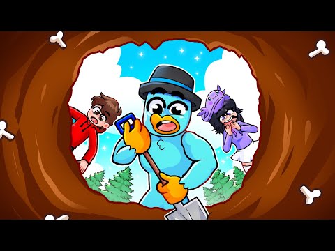 We played a game of digging a hole…