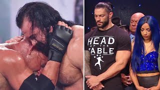 5 Saddest WWE Moments 2021 - Roman Reigns & Sasha Banks, Drew McIntyre & Goldberg video
