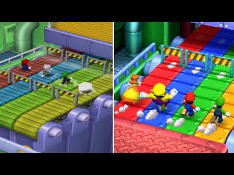 Mario Party: The Top 100 vs Mario Party 7 - All Minigames Comparison (3DS vs Gamecube)