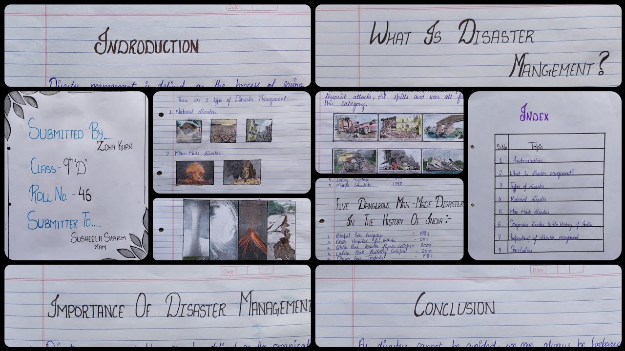 Project on Disaster Management