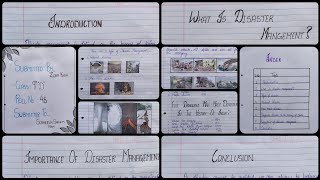 Project on Disaster Management