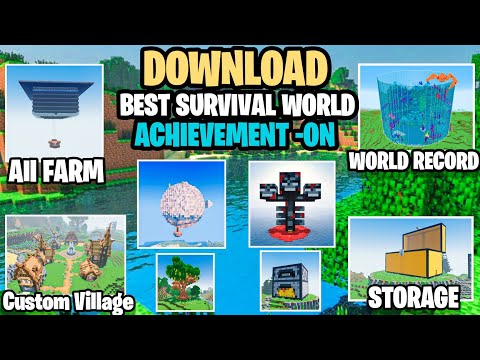 Download My Best Survival World In Minecraft  Pocket Edition || My Survival World ( EP-1 to 60)