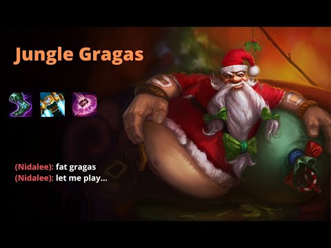 INCREDIBLE Gragas Jungle Gameplay vs. Nidalee - S11