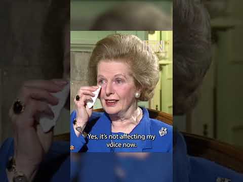 Margaret Thatcher bricht in Tränen aus (1991)