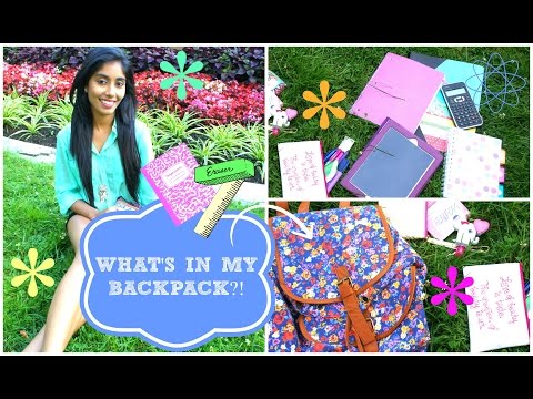 What's in my Backpack- Paris | #B2SwithParisandRoxy