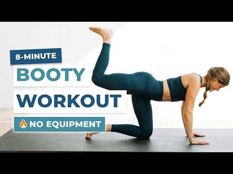 8-Minute BOOTY Workout At Home (No Equipment + NO Squats + NO Lunges)