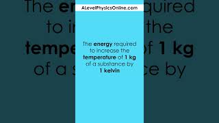 Specific Heat Capacity Definition - A Level Physics