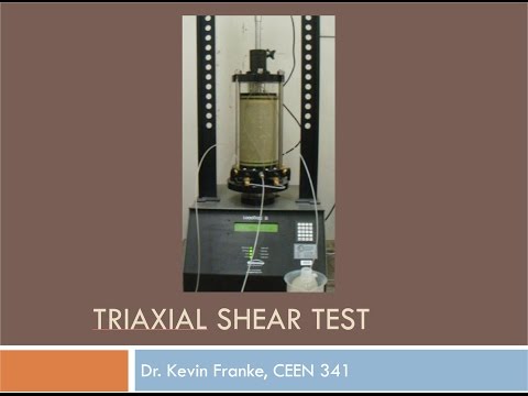 CEEN 341 - Lecture 20 - Triaxial Shear Test