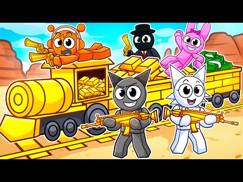 Making the Train into A BANK In Dead Rails With My Sprunki Friends...