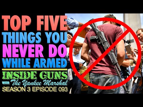 TOP FIVE Things to Never Do While Armed!..(& Bloopers)