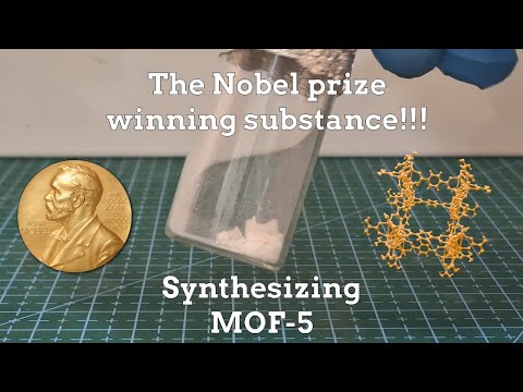 Making MOF-5 | Nobel Prize in Chemistry 2025 | Metal Organic Frameworks