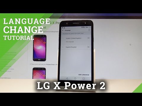 How to Set Up Language in LG X Power 2 - Change Language |HardReset.Info