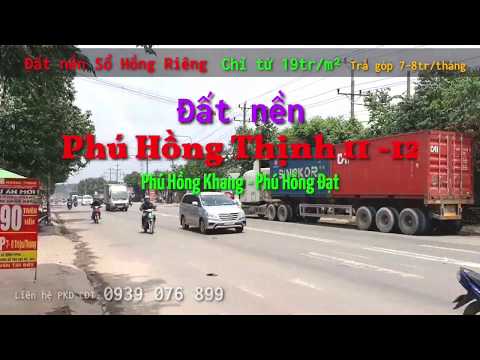 Đất nền đã có sổ, Phú hồng Khang - Đạt, thuận an, bình dương, giá chỉ từ 21tr/m2