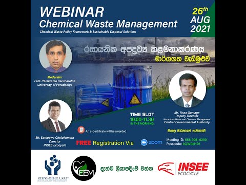 Webinar on Chemical Waste Management