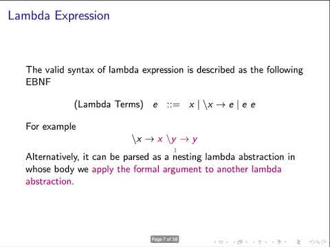 3 Lambda Calculus Syntax