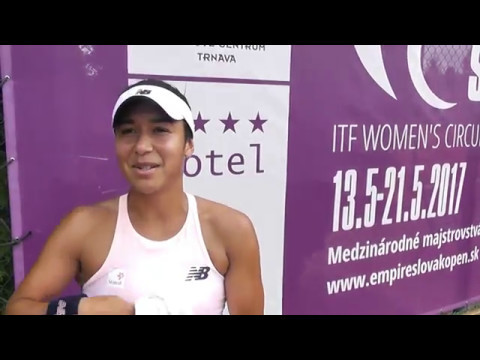 EMPIRE Slovak Open 2017 1R, Heather WATSON (GBR) - Viktoriya TOMOVA (BUL) 6-1 6-3