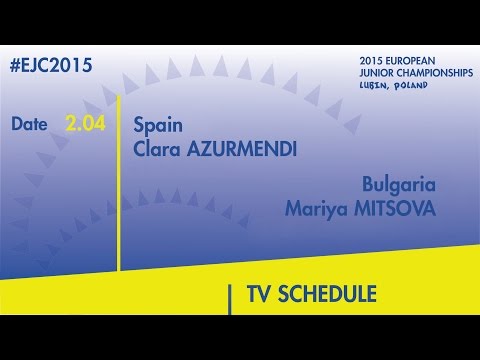 C.Azurmendi(ESP) VS. M.Mitsova(BUL) #EJC2015 Lubin, Poland