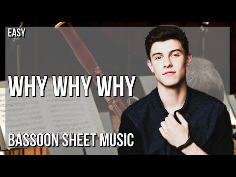 Bassoon Sheet Music: How to play Why Why Why by Shawn Mendes