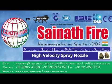 High Velocity Water Spray Nozzle