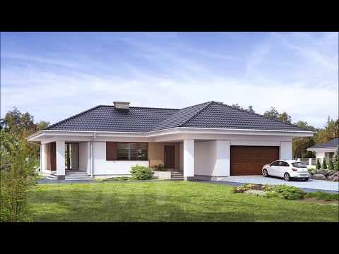 Projekt domu parterowego AMBROZJA 3 pow.158m2 Budowa i Aranżacja