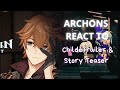 Archons React To The Future Childe Trailer Story Teaser Ep 9 Genshin Impact Gacha Club