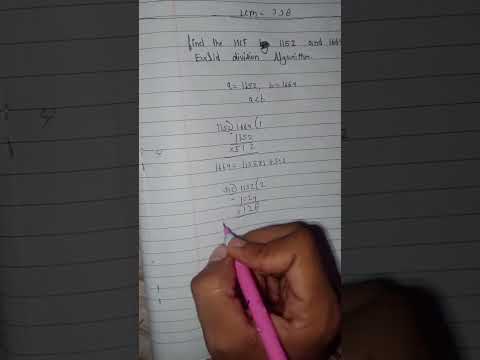find the HCF of 1152 and 1664 by Euclid division algorithm