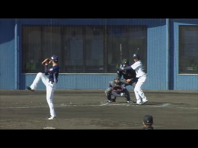 【ライオンズ春季キャンプ】ライオンズ・浜屋 初の実戦で三振を奪った!! 2020/2/17