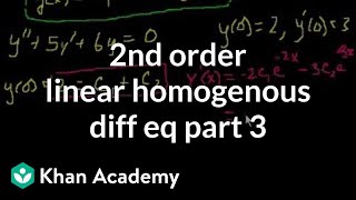 2nd Order Linear Homogeneous Differential Equations 3