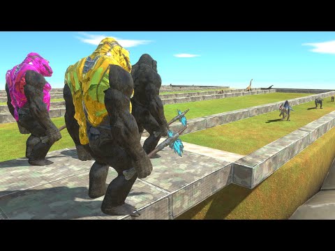 3x King Kong Death Run Tour - Animal Revolt Battle Simulator