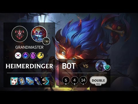 Heimerdinger Bot vs Aphelios - KR Grandmaster Patch 10.6
